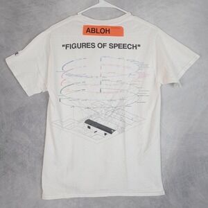 Virgil Abloh Champion Figures Of Speech Shirt Mens Small White Graphic Tee